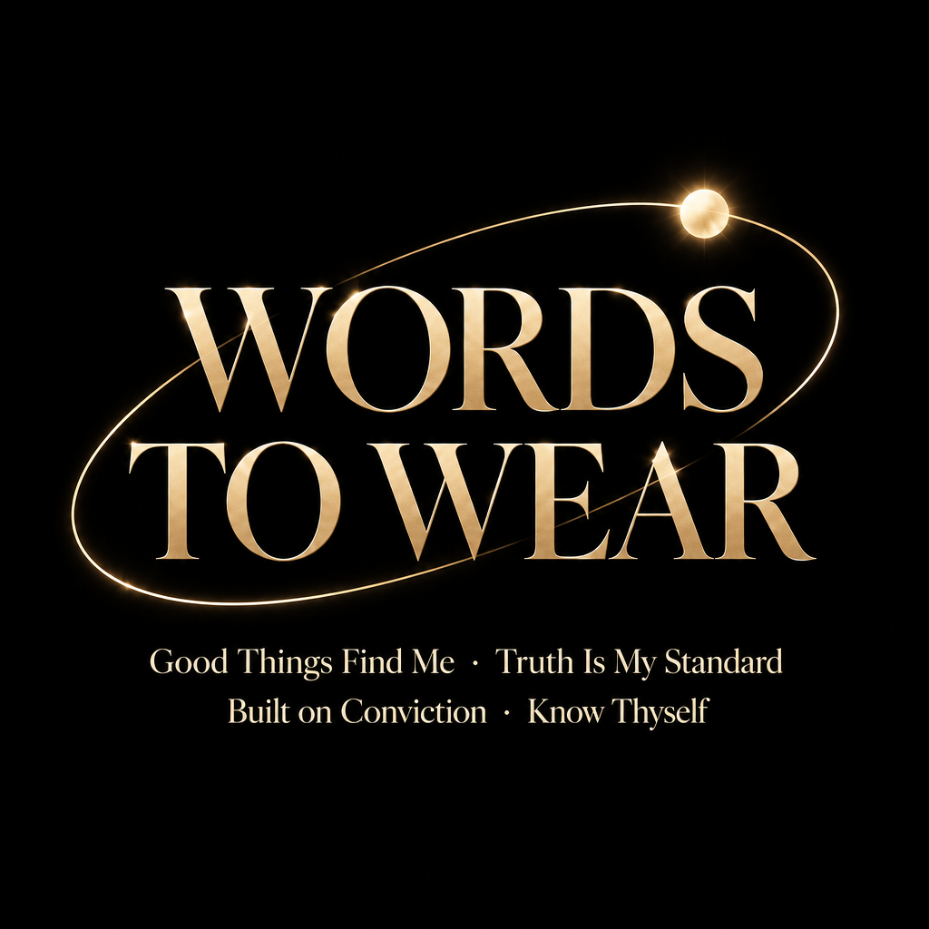 Words to Wear - Positive Mindset Square